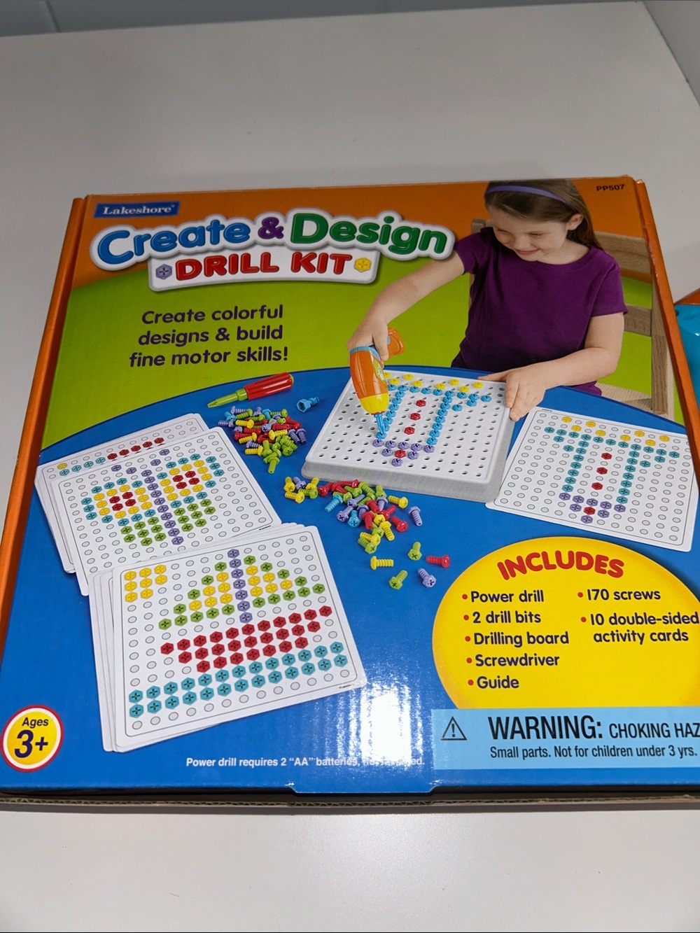 Lakeshore Create & Design Drill Kit Children’s Educational Toy Set 3+ Years